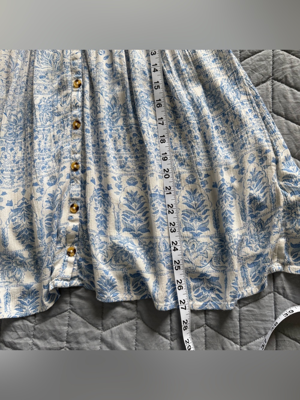 Billabong Blue and White Floral glow up mini dress - Picture 15 of 15